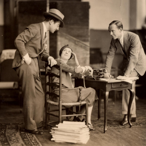 Michael Arlen with Fred and Adele Astaire © 2021 James Abbe Archive